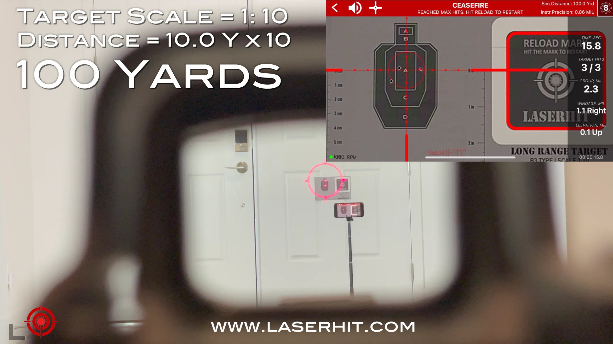 DRY FIRE TRAINING KIT - Mini (Long Range Edition) — LaserHIT