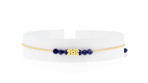 3.50 ct. t.w. Sapphire Bead Bolo Bracelet in 14kt Yellow Gold