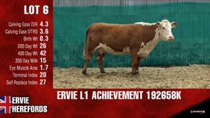 Lot #6 - ERVIE L1 ACHIEVEMENT 192658K