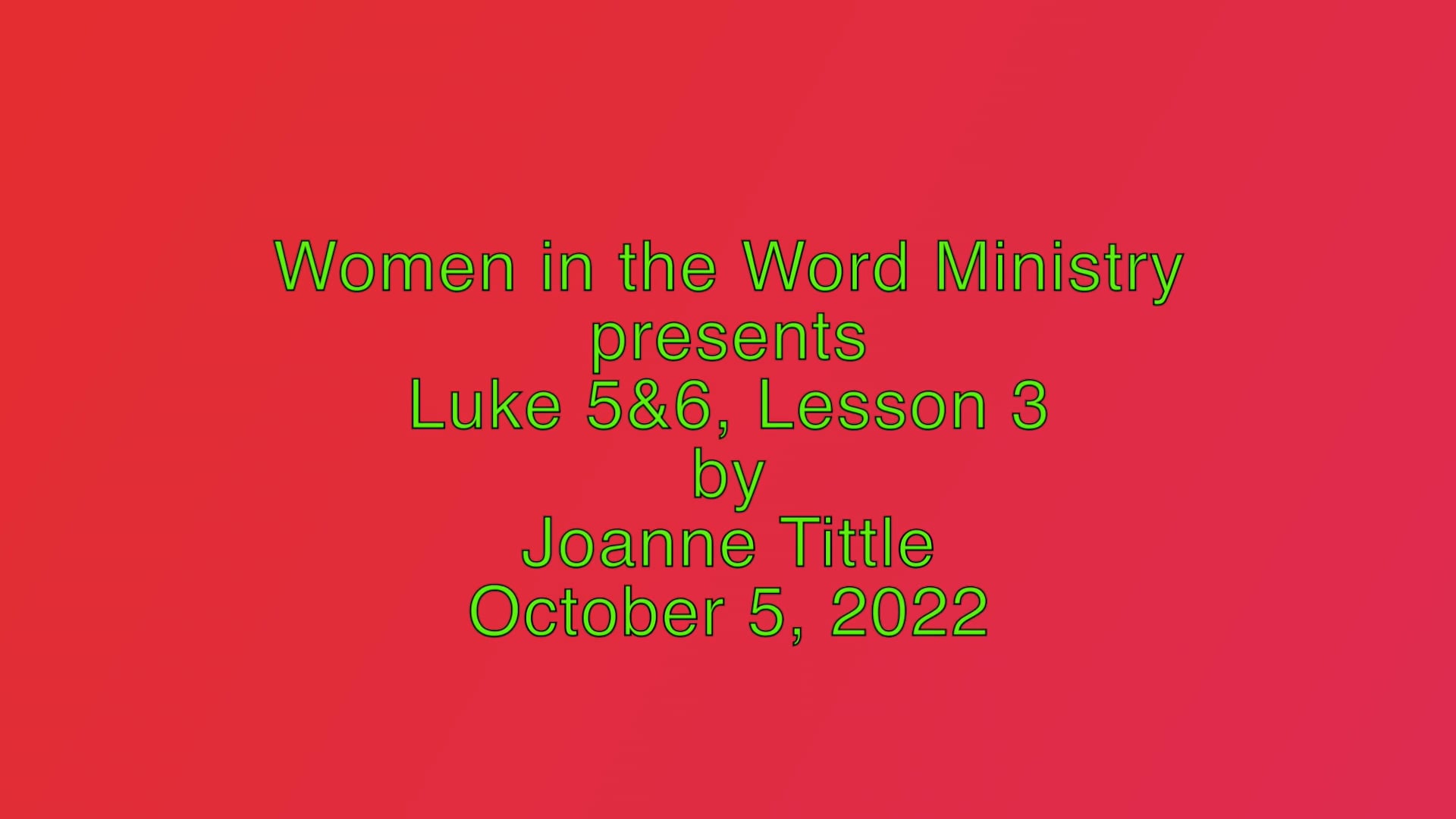 Luke 5 And 6