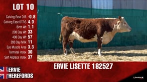 Lot #10 - ERVIE LISETTE 182527