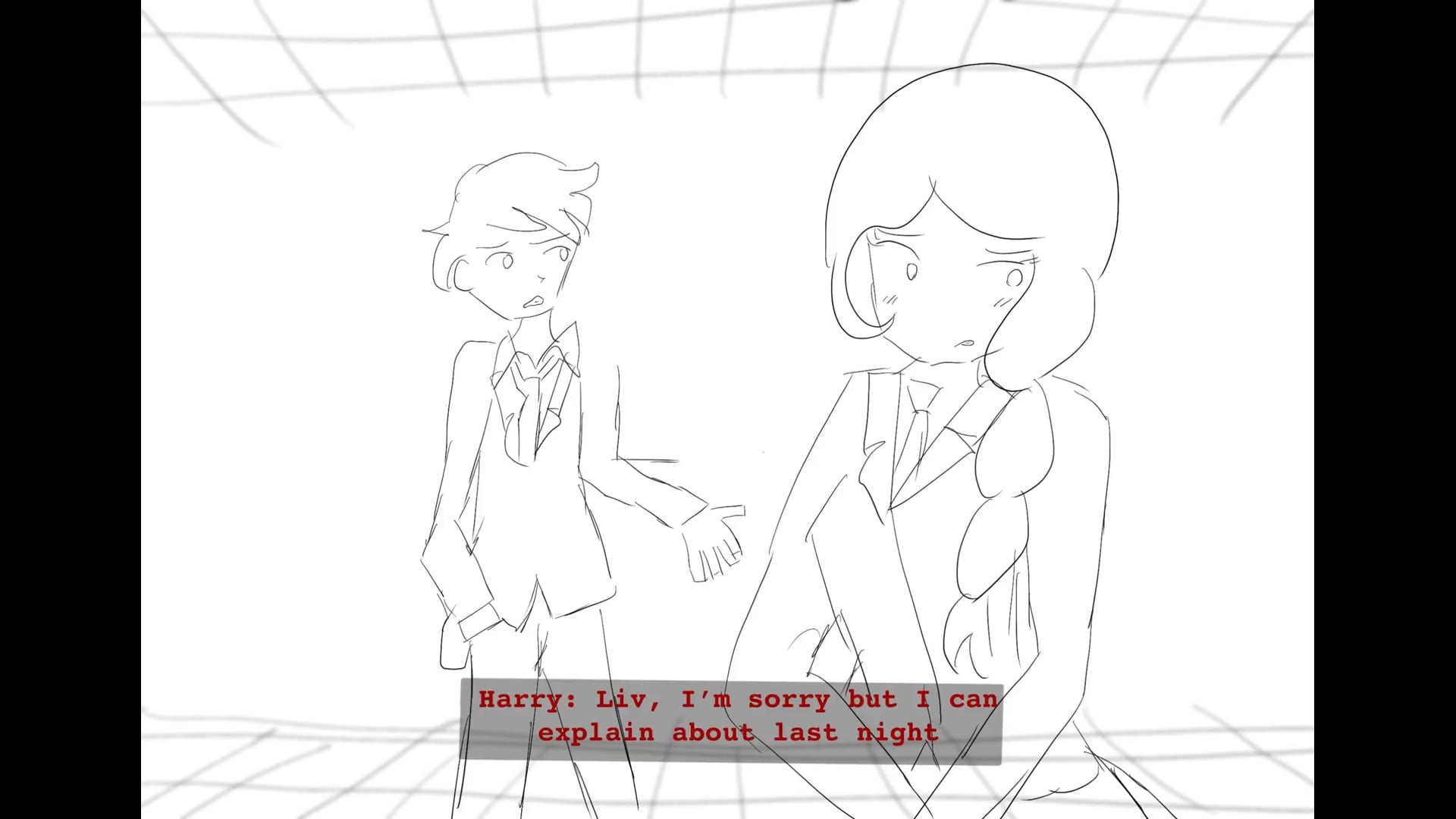 Harry and Olivia: Short Rough Storyboards