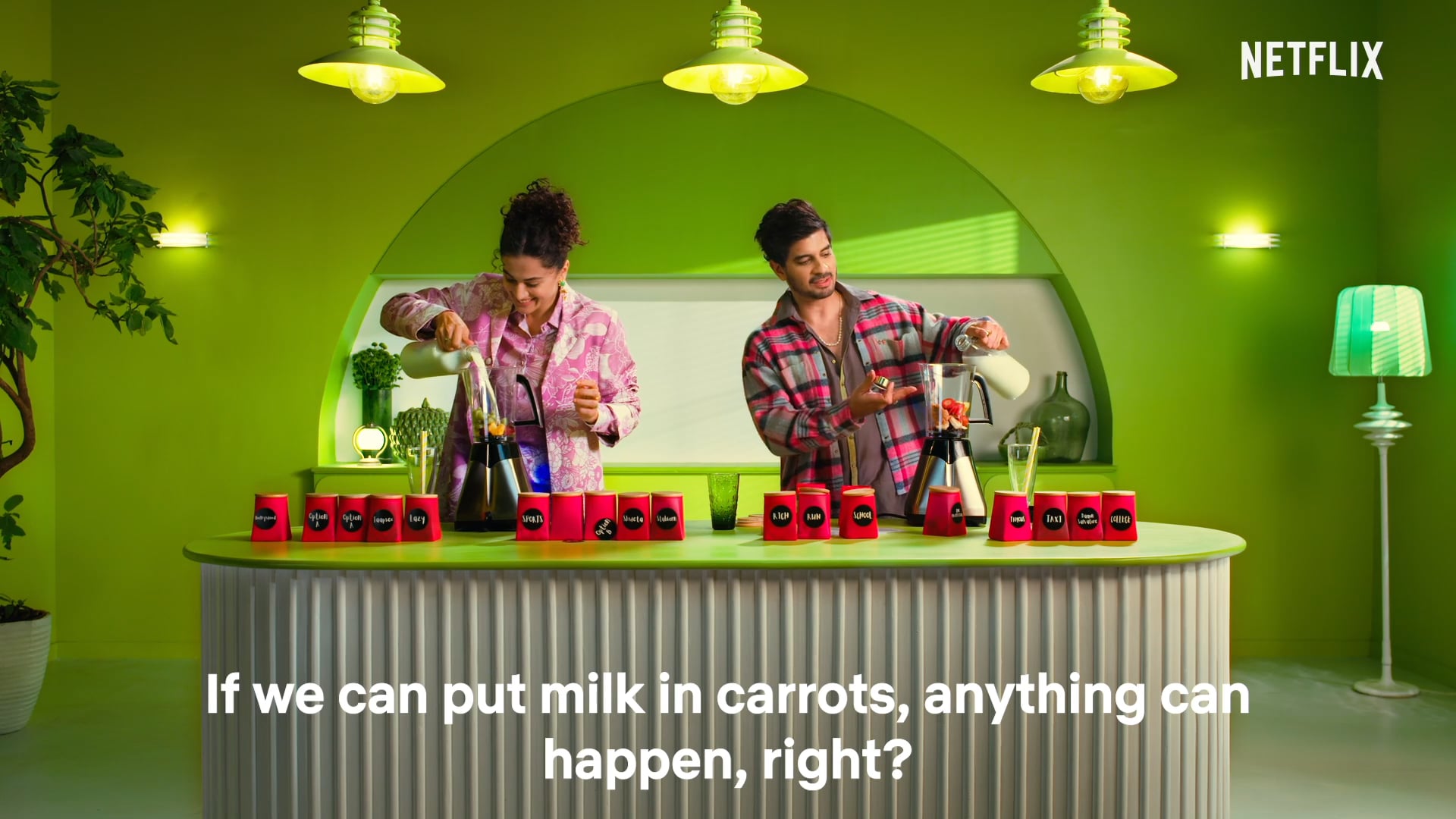 Netflix Smoothie Challenge - Loop Lapeta | Taapsee Pannu & Tahir Bhasin