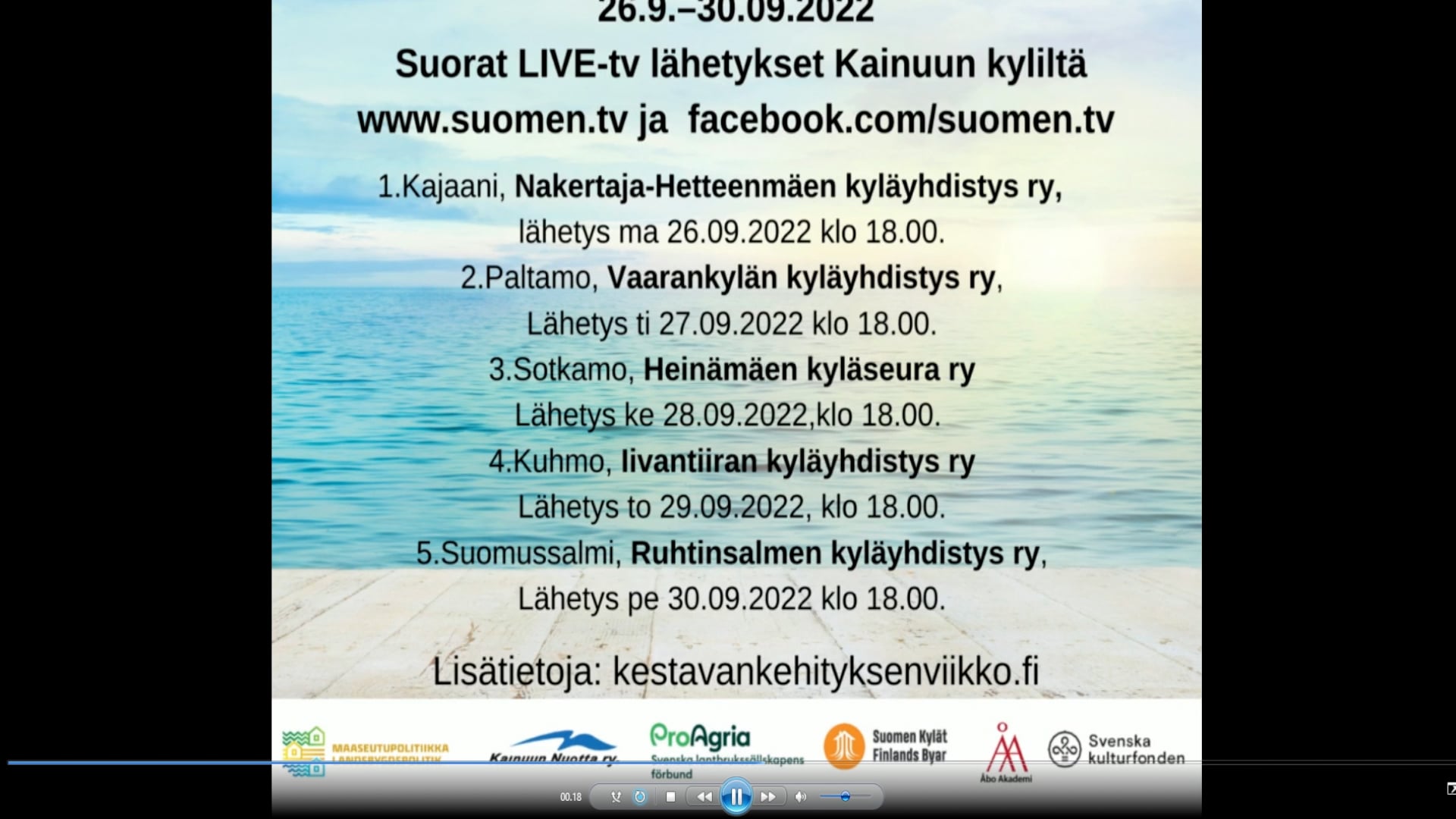 Kestävän Kehityksen Viikko Kuhmo Leikattu On Vimeo