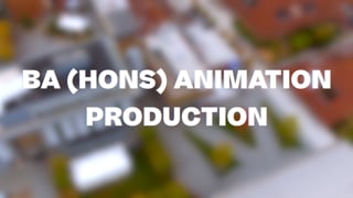 BA (Hons) Animation Production