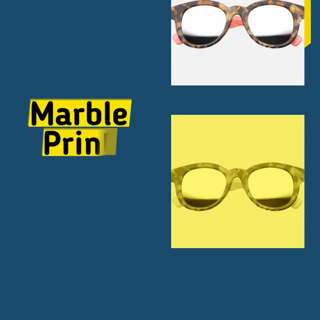 Marble Print Mirrored Glasses_1 on Vimeo