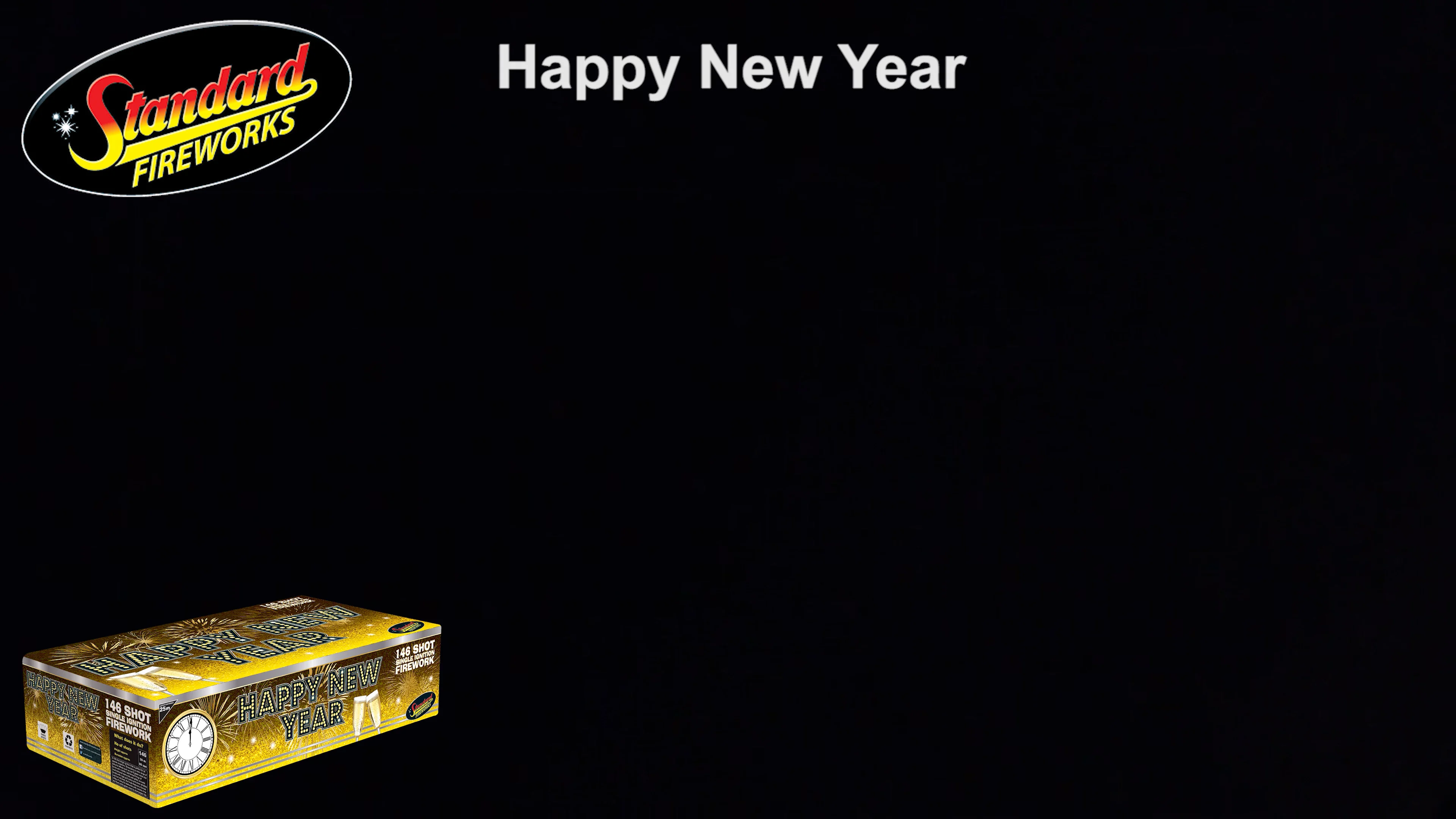 Happy New Year Single Ignition Firework | Standard Fireworks