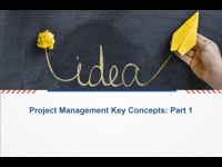 Project management key concepts part 1