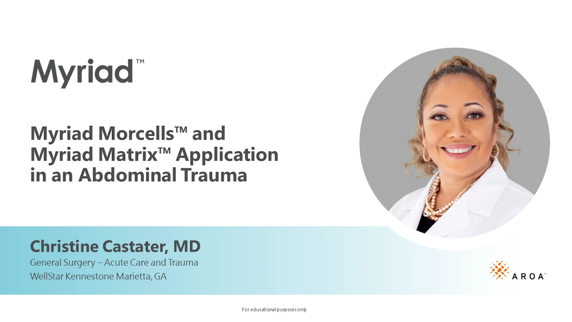 Myriad Morcells™ and Myriad Matrix™ Application in an Abdominal Trauma