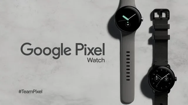 Google Pixel Watch - Matte Black Stainless Steel case - Obsidian Active  band