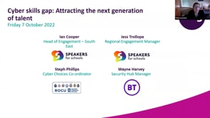 Friday 7 October 2022 - Cyber skills gap: Attracting the next generation of talent
