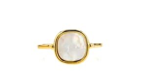 Italian Mother-of-Pearl Ring in 14kt Yellow Gold