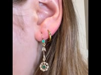 Emerald, Diamond, 18ct, Earrings 13194-5066