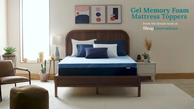 3 Gel Memory Foam Mattress Topper – SleepInnovations