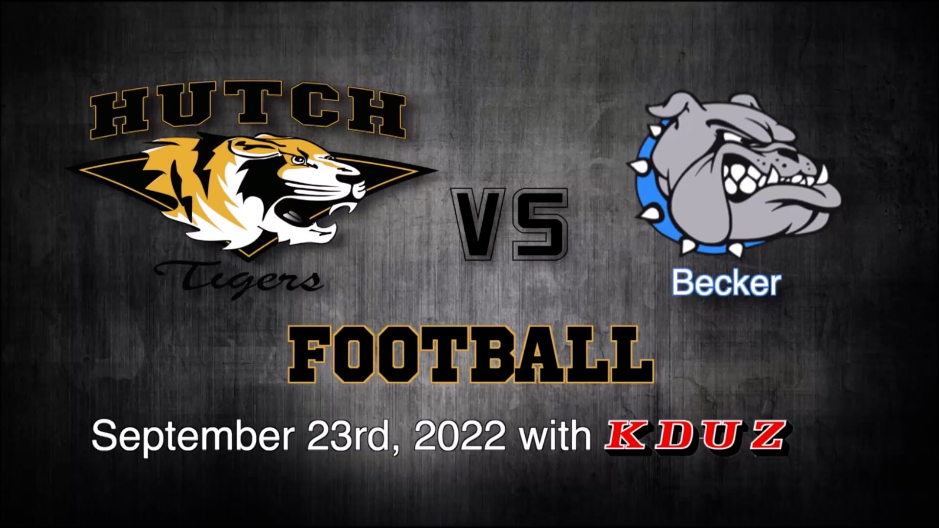 Watch Hutch Tigers Football vs Becker 09/23/2022 Online | Vimeo On ...