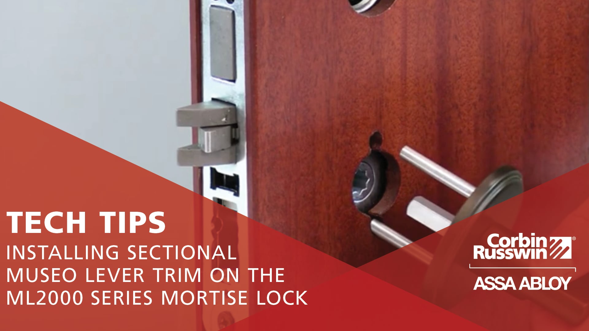 Installing Sectional Museo Lever Trim on the ML2000 Series Mortise Lock