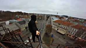 Rooftop Parkour In City Center | POV