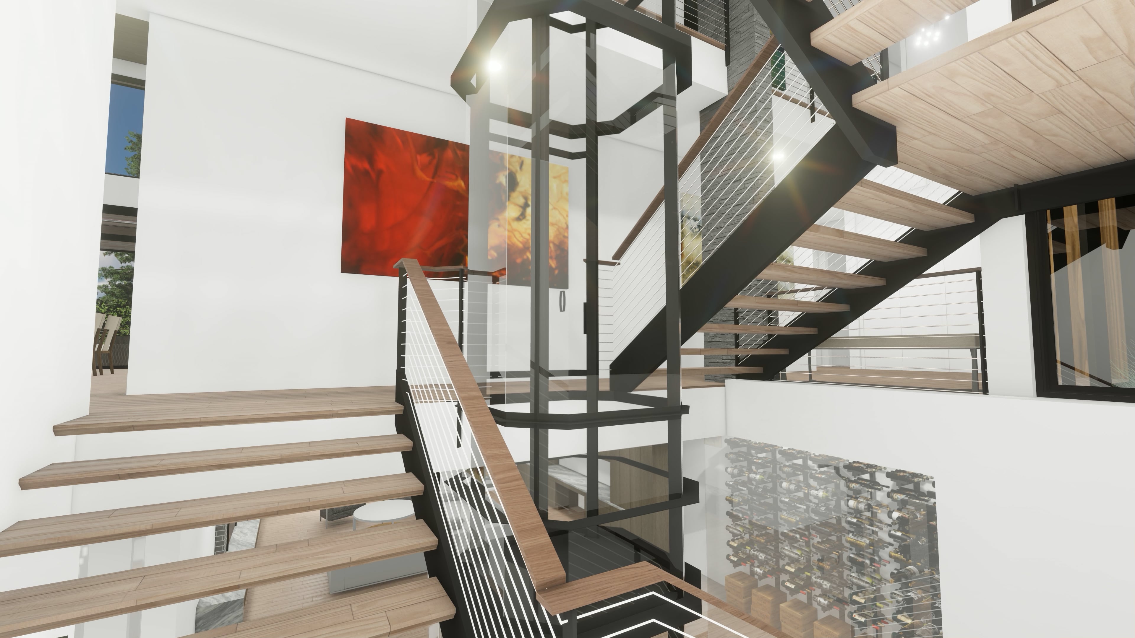 Clyde Hill Modern Glass Elevator on Vimeo