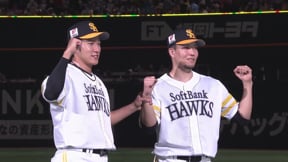 ホークス・柳田悠岐選手・千賀滉大投手ヒーローインタビュー 10月8日 パーソル CS パ 1st H-L