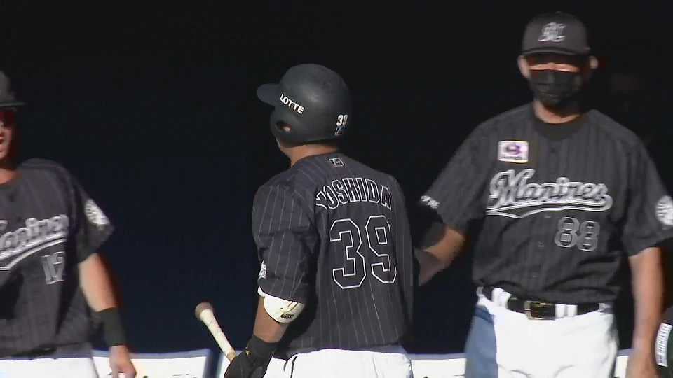 【ファーム】マリーンズ・吉田裕太の4号ソロホームランですぐさま追いつく!! 2022年9月30日  北海道日本ハムファイターズ 対 千葉ロッテマリーンズ