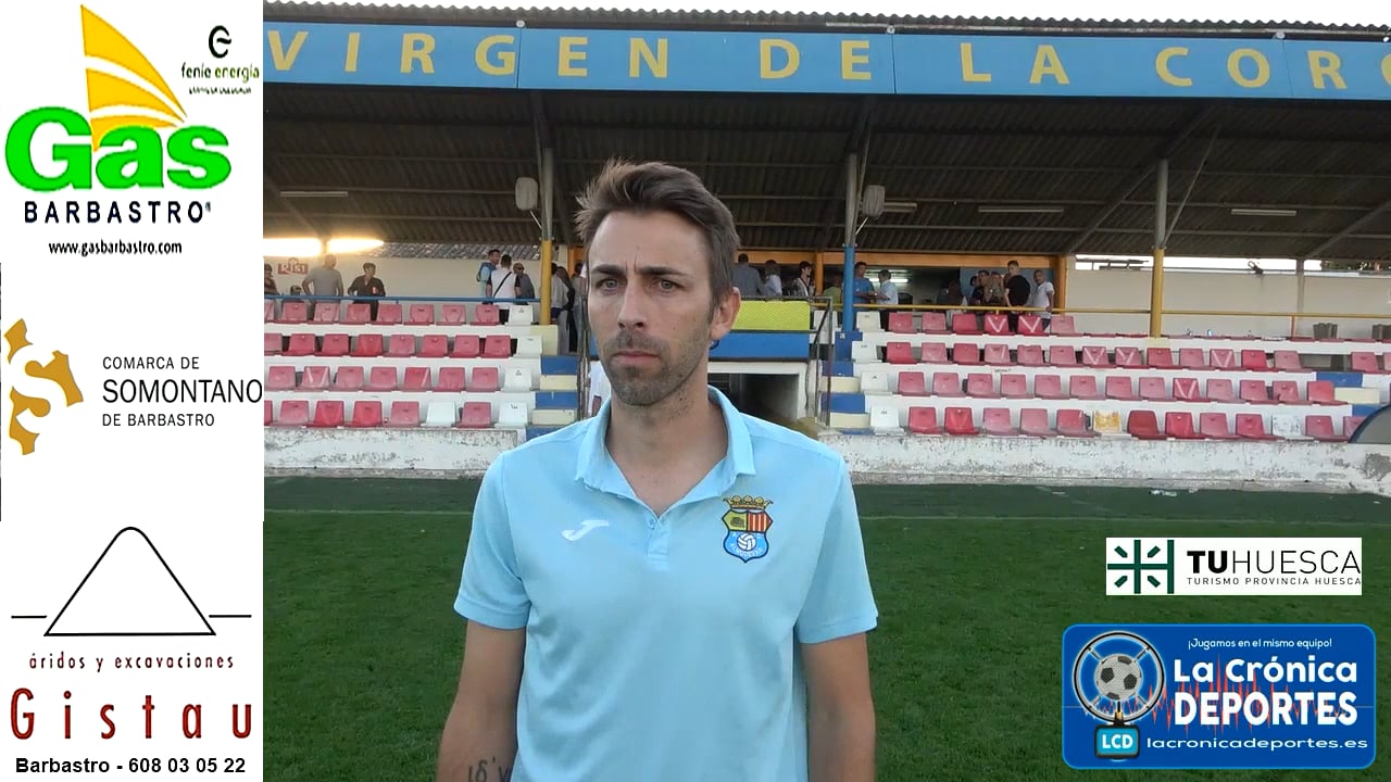 JOSÉ CARLOS GALLEGO (Entrenador Almudévar) AD Almudévar 0-1 Huesca B / Jornada 5 / 3ª División