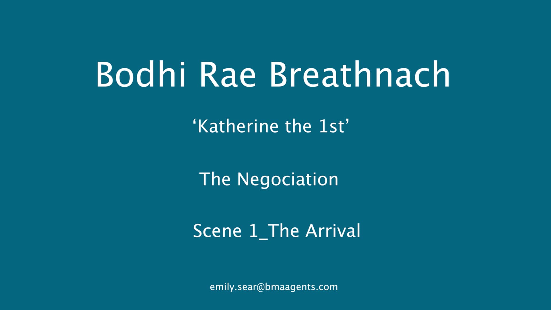 Bodhi Rae Breathnach_Katherine The 1st_The Negociation_BMA Artists_(4K ...