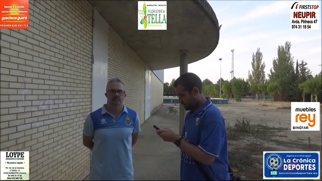 EMILIO SUBIRÓN (Entrenador Sadabense) CD Sadabense 1-1 SD Borja / Jornada 4 / Regional Preferente Gr 2 / Fuente: YouTube Raúl Futbolero