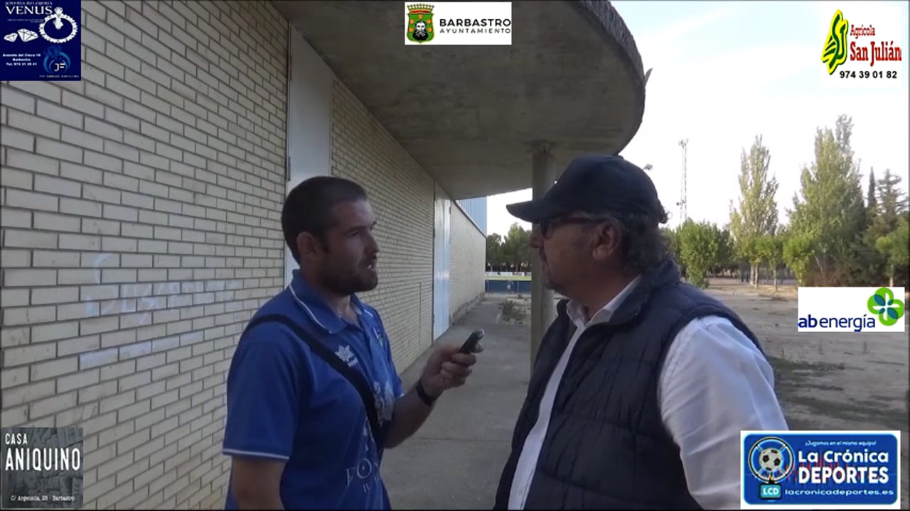 ÓSCAR TIBERIO (Entrenador Borja) CD Sadabense 1-1 SD Borja / Jornada 4 / Regional Preferente Gr 2 / Fuente: YouTube Raúl Futbolero