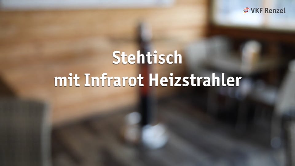 10-0421-1 Stehtisch mit Infrarot Heizstrahler