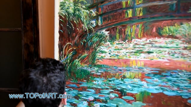 Monet | Japanese Bridge at Giverny (Water Lily Pond) | Painting Reproduction Video | TOPofART