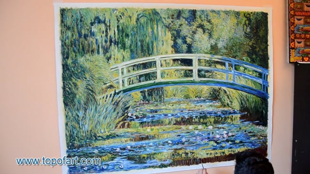 Monet | Water Lily Pond and Japanese Bridge | Painting Reproduction Video | TOPofART