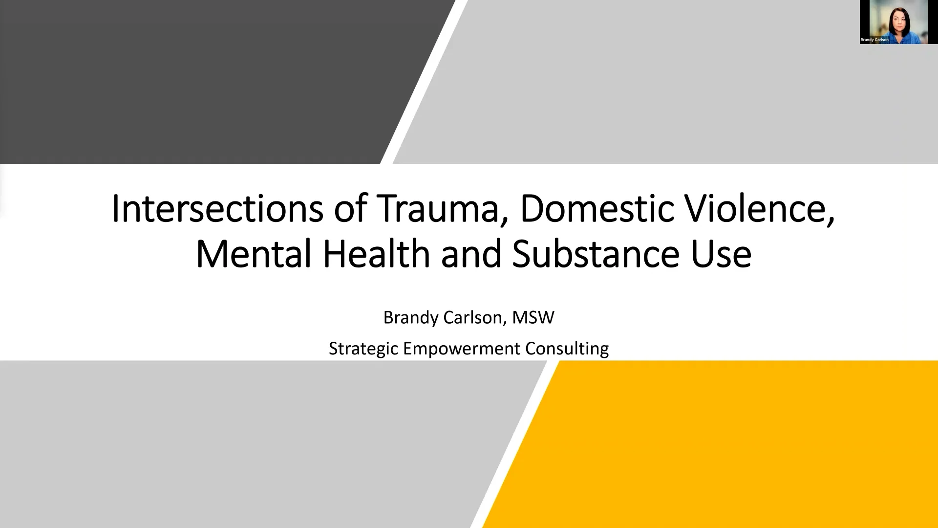 Trauma, IPV, Substance Use, and Mental Health.mp4 on Vimeo