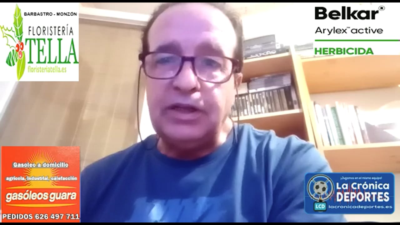 FÉLIX JIMÉNEZ (Entrenador Tamarite) CDJ Tamarite 2-1 SD Ejea / Jornada 5 / 3ª División