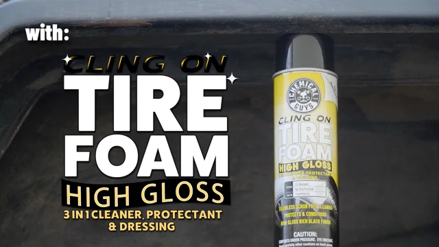 Chemical Guys Cling on Tire Foam High Gloss 3 in 1 Cleaner, Protectant, & Dressing