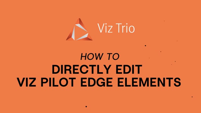 Viz Minute: Editing Viz Pilot Edge            elements with Viz Trio
