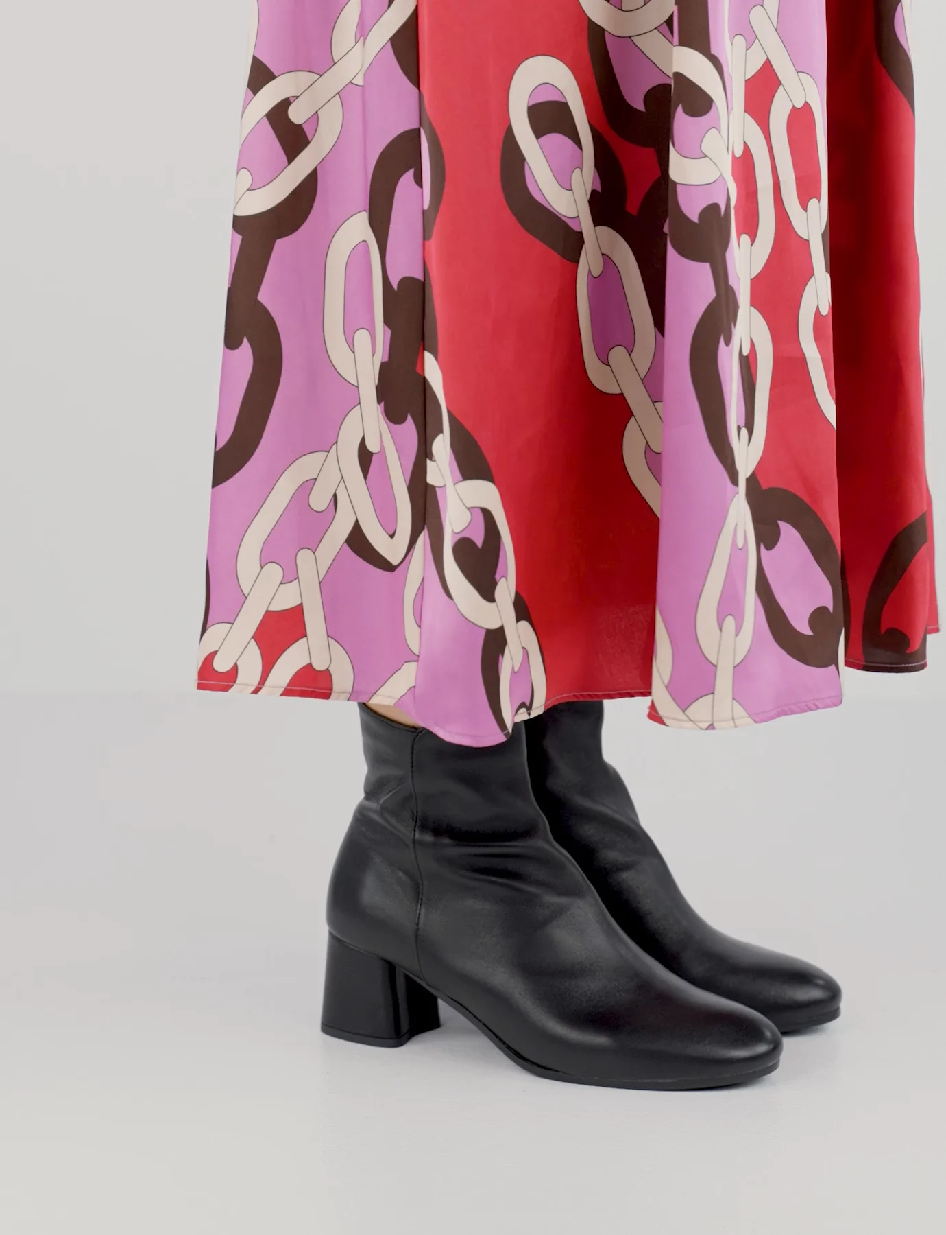 蝶(6/10) Stivaletti tacco 6cm pelle nero | Barca Stores