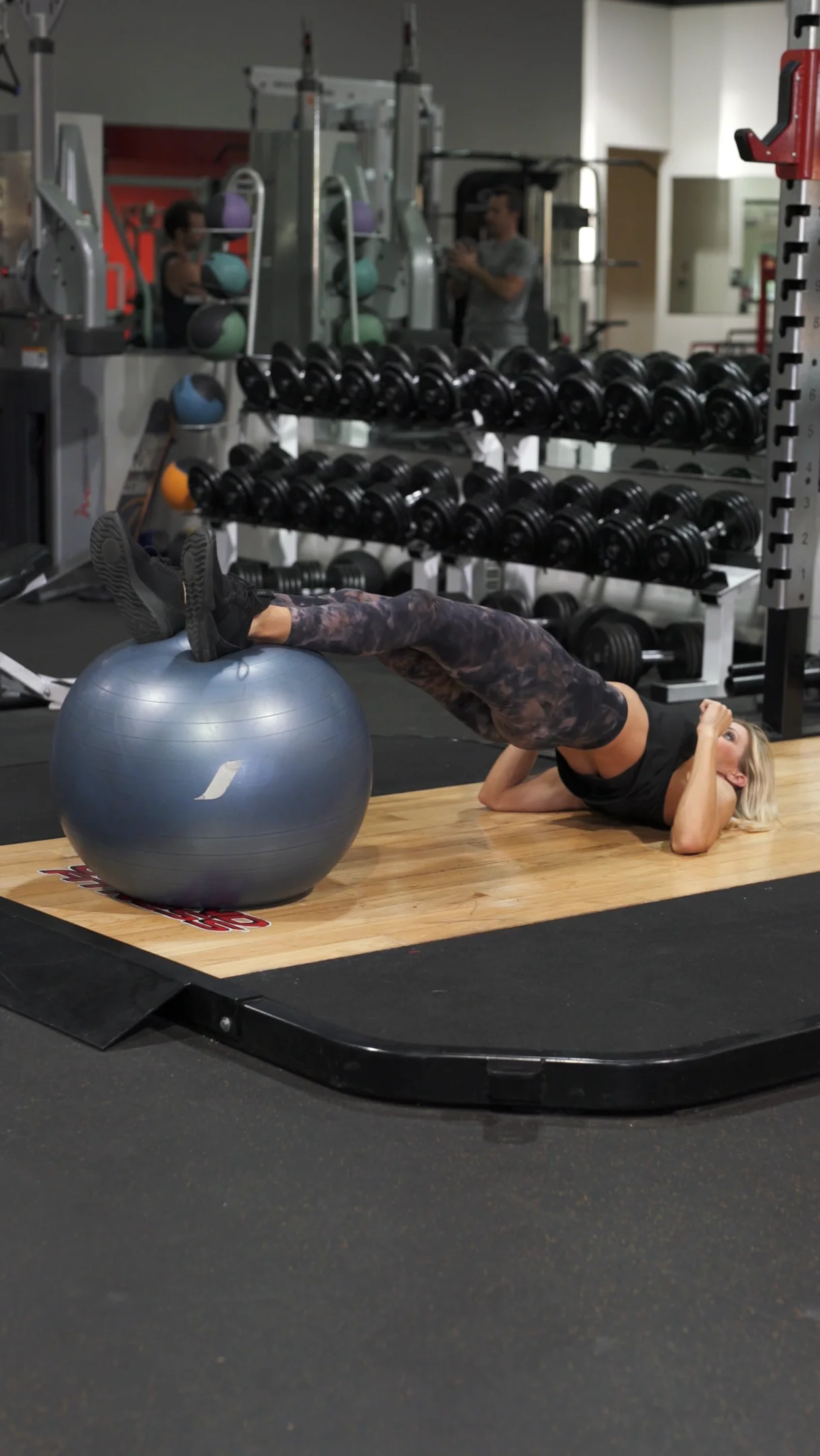 Stability Ball Hip Lift to Hamstring Curl V2 on Vimeo