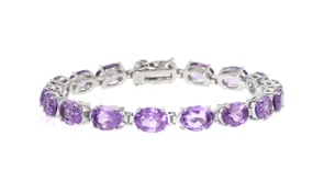 14.00 ct. t.w. Amethyst Bracelet in Sterling Silver