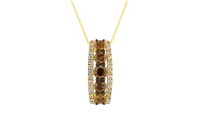 Le Vian Creme Brulee 1.64 ct. t.w. Chocolate and Nude Diamond Pendant Necklace in 14kt Honey Gold