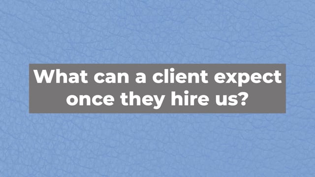 What Can a New Client Expect?