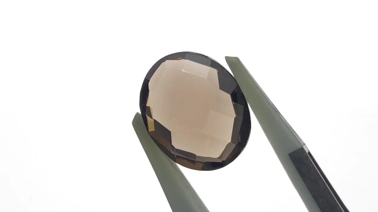 スモーキークォーツ （茶水晶）｜産地・ブラジル 穴なしオーバル