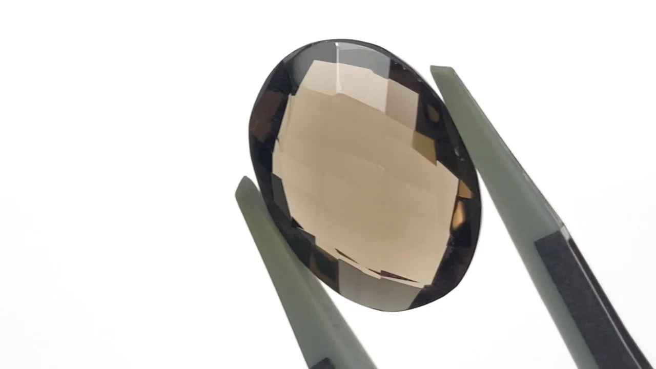 スモーキークォーツ （茶水晶）｜産地・ブラジル 穴なしオーバル