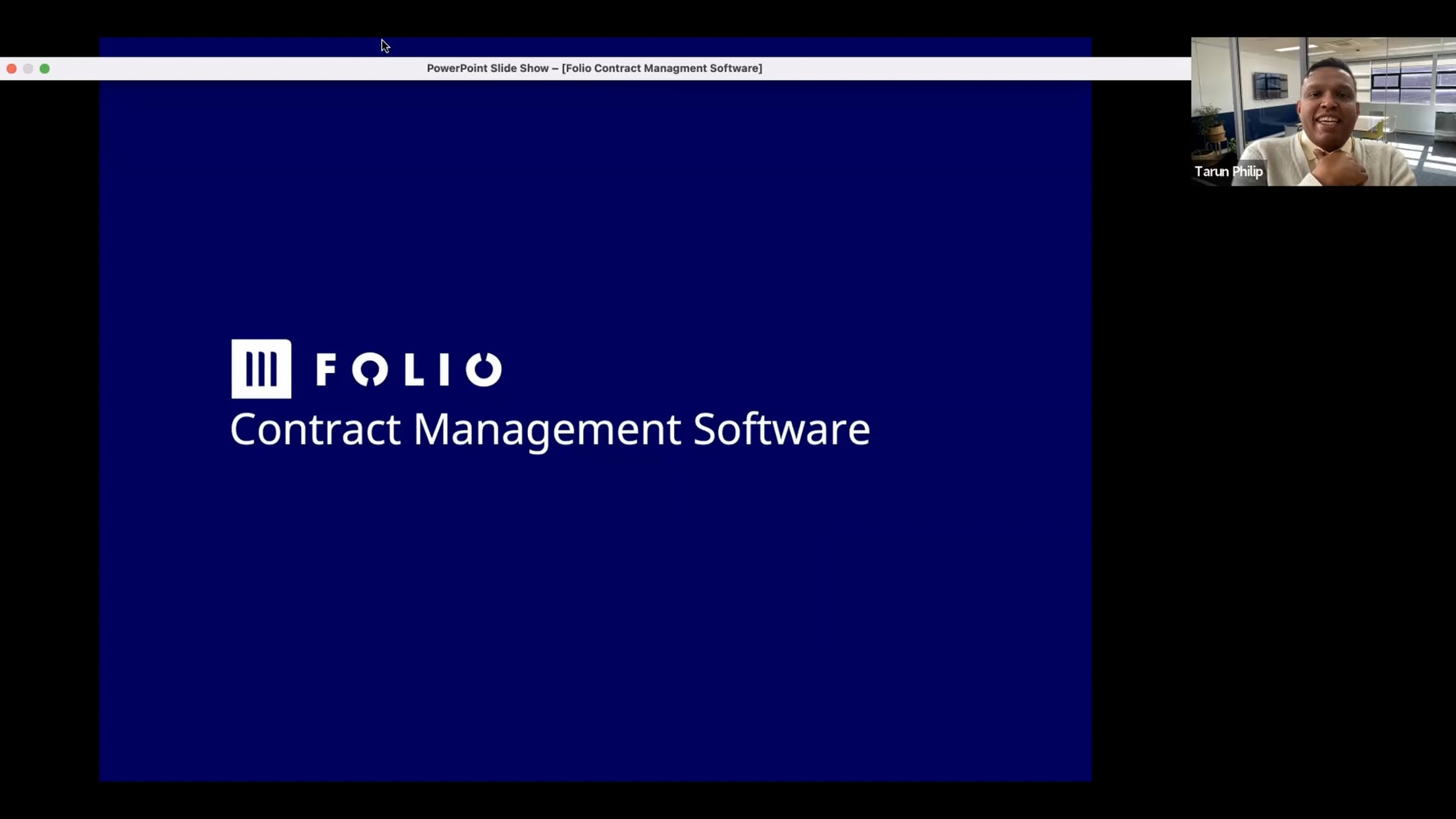 Folio Contract Management Software Webinar