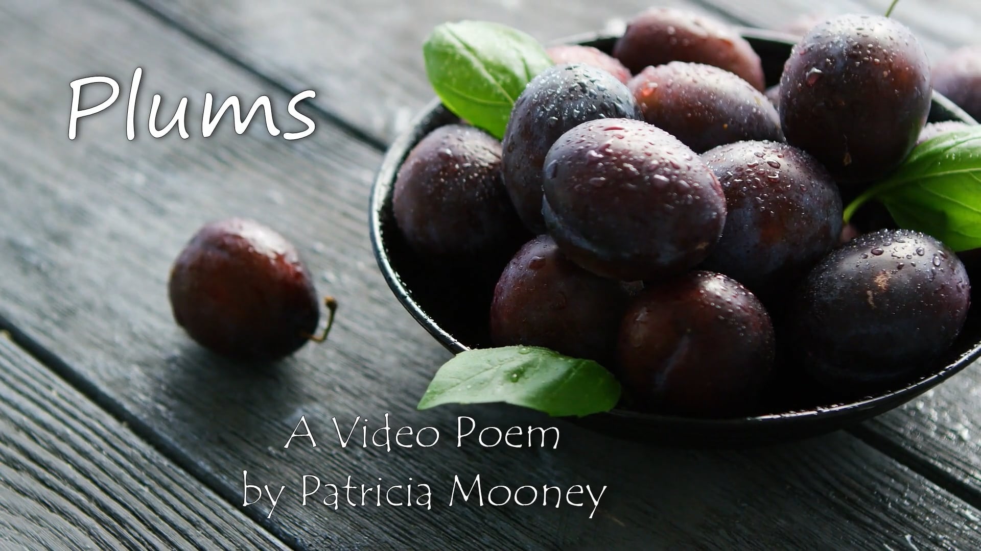 Plums, A Video Poem by Patty Mooney on Vimeo