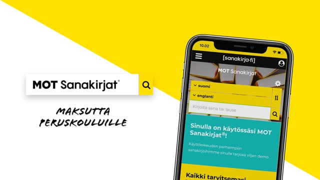 MOT Sanakirjat® maksutta peruskouluille in  on Vimeo