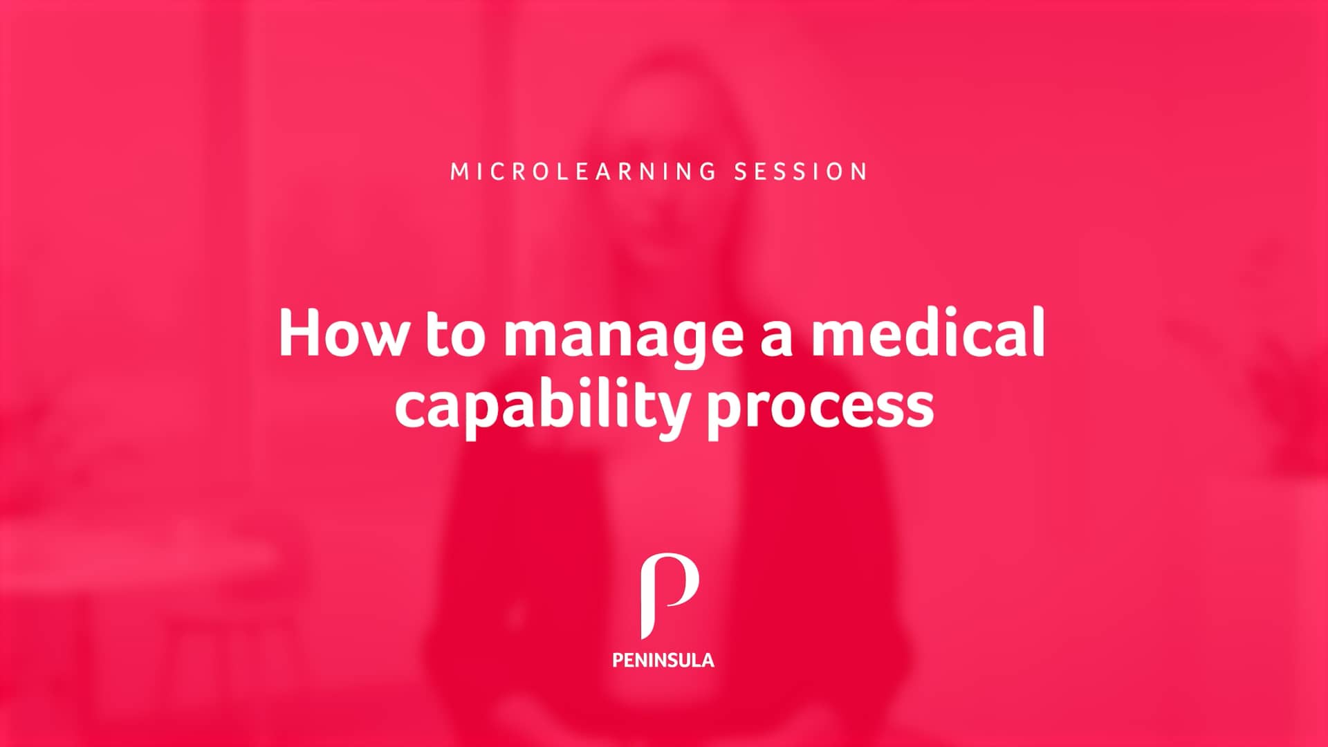 How to manage a medical capability process with Nicole Whittaker on Vimeo