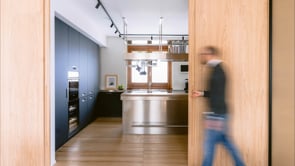 Kitchen sliding doors