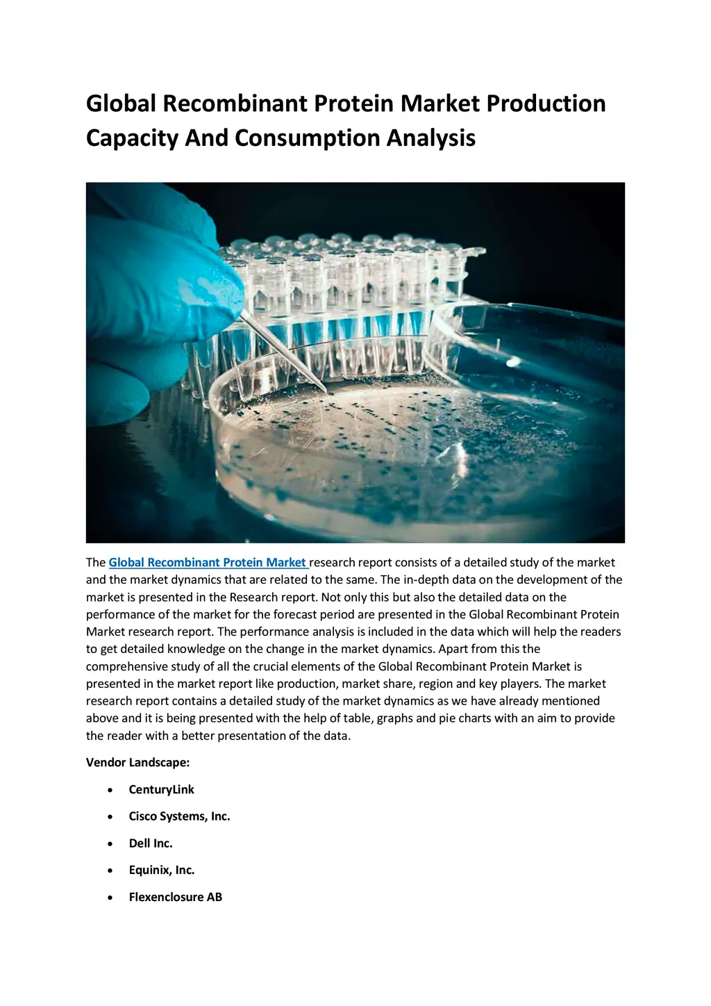 Global Protein Market on Vimeo