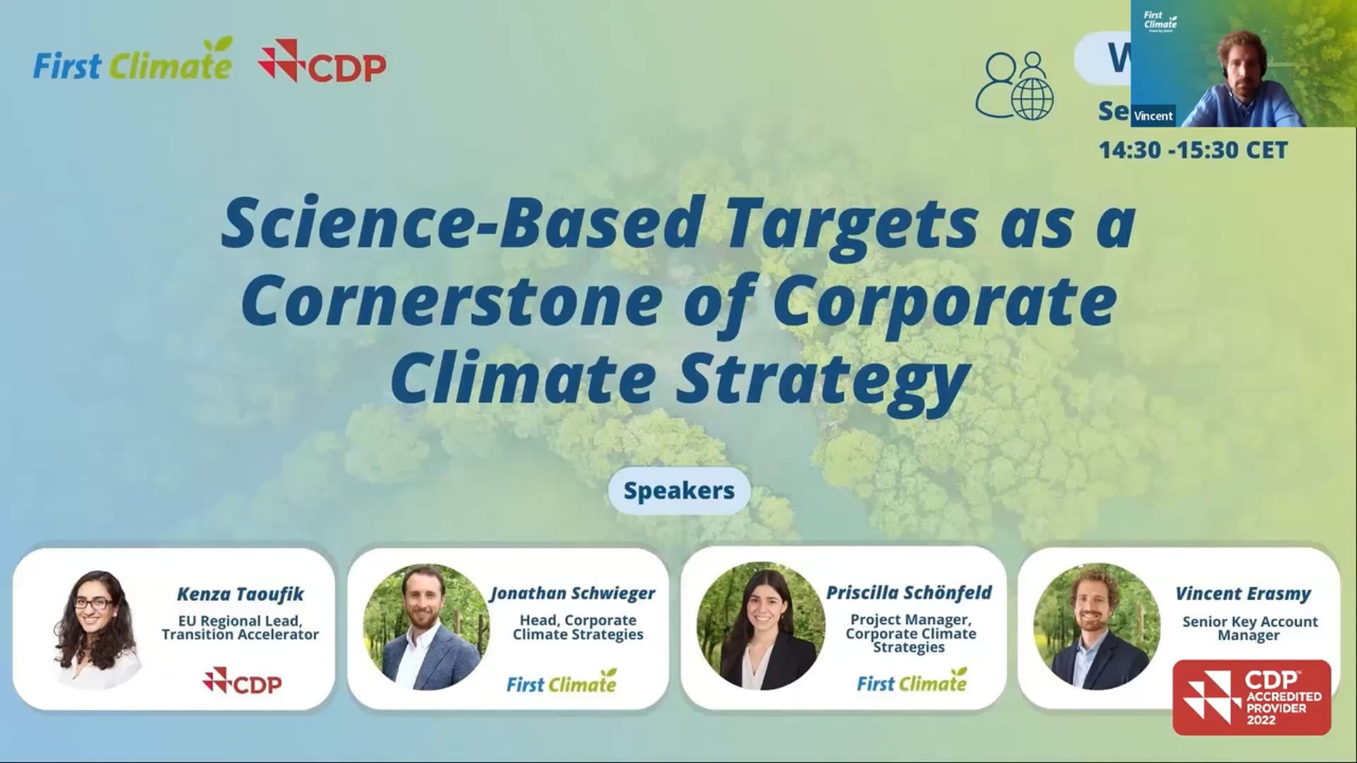 Webinar: Science-Based Targets as a Cornerstone of Corporate Climate Strategy