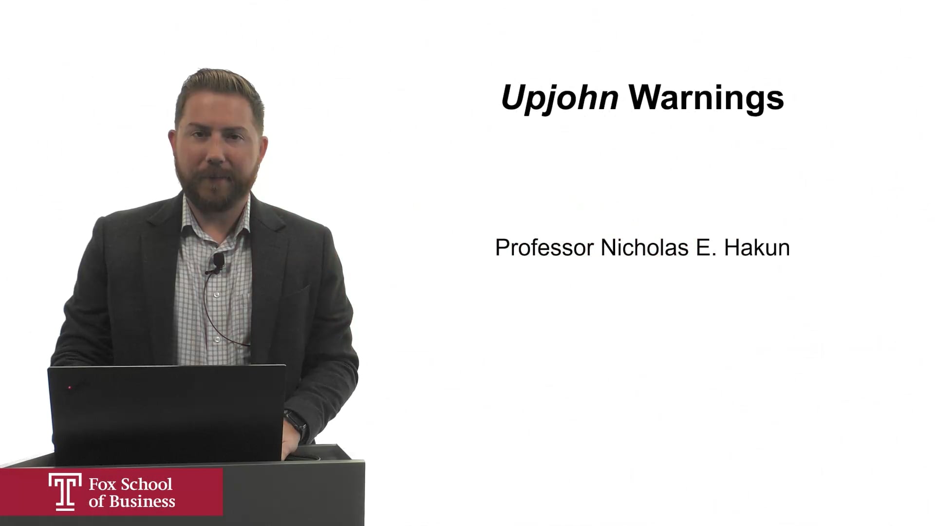 Upjohn Warnings